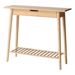 Noble Entrbord fremstillet i carboniseret, massivt bambus - Natur