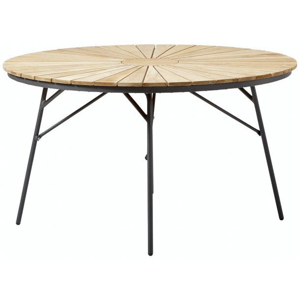 Ella Trdgrdsbord Teak - : 130 cm. Vlj frg p ramen: vit eller. antracit
