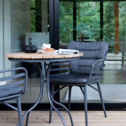 Ella Cafbord - : 80 cm. Vlj frg p ramen: vit eller. antracit