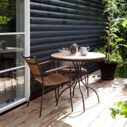 Ella Cafbord - : 80 cm. Vlj frg p ramen: vit eller. antracit