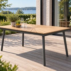 Tr�dg�rdsbord Eva Magnolia - 90 x 160 cm - v�lj f�rg p� bordsbenet
