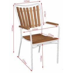 Eva Familiest - Teak : 150 cm - vlg bord og stoles farve