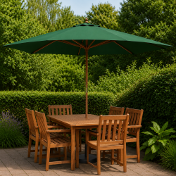 Parasol str. 3x3 meter -  V�lg farve - Vandt�t + Dug har UV30+ solbeskyttelse. Model: Nice