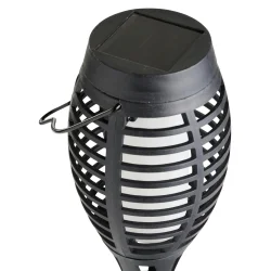 Lille Solar Fakkel �7,5 � H50,5 cm � Hyggelig LED Havebelysning