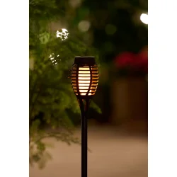 Lille Solar Fakkel �7,5 � H50,5 cm � Hyggelig LED Havebelysning