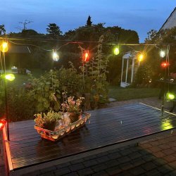 Suppleringskde partylight - perfekt til ribber i parasollerne - vlg lysets farve