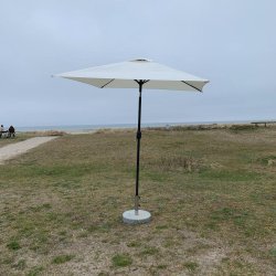 Vattentt Parasoll - 2 x 3 m - m/ Tilt + Dug har UV30+ solskydd. Modell: Cordoba