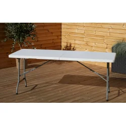 Foldbar bord 180X75CM. PRAKTISK OG VEDLIGEHOLDELSESFRIT BORD DER KAN FOLDES!!