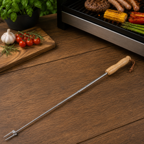 BBQ-gaffel med teleskop � Justerbar fra 18-80 cm