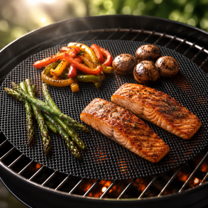 Grillm�tte Nonstick � Perfekt til Fisk, Gr�ntsager & Marineret K�d