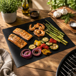 Grillunderlag Nonstick 34 � 45 cm � Genanvendeligt underlag til grill og ovn