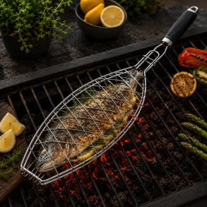 Grillnet til Fisk � Perfekt Grillning af Hel Fisk