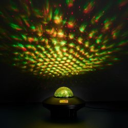 Stjerne lampe/Galaxylamp med 5 farve funktioner inkl. fjernbetjening - Perfekt til brnevrelset!