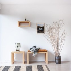 Lille garderobehylde i bambus