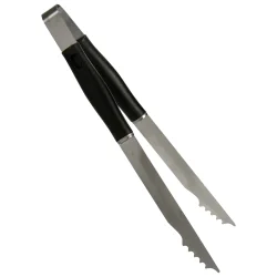 Grillst 3 dele i rustfrit stl og anti-glide greb i pp-plast 