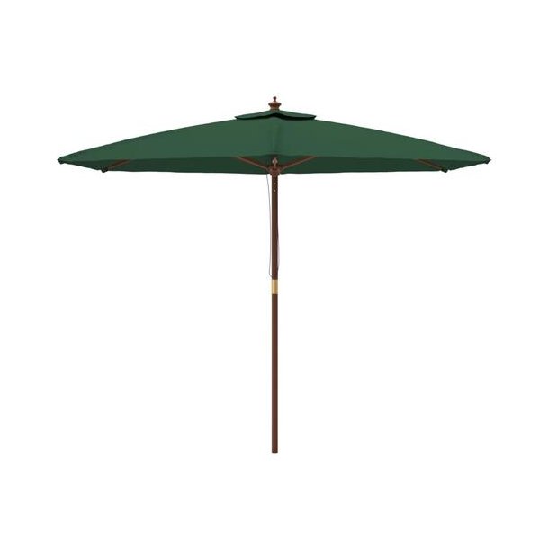 100 % vandt�t Parasol m/2-delt stok. �: 3M.  V�lg farve + Dug har UV30+ solbeskyttelse. Model: Nice Gr&oslash;n Lys b&oslash;g