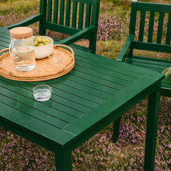 Brighton havebord i mahogni - Gr�n - 80x165 cm. med plads til 6-8 personer