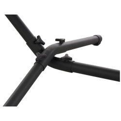 Svart och gr Hngmatta med stativ i stl