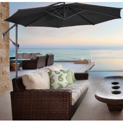 Hngeparasol  3  meter med vandtt polyesterdug + Dug har UV50+ solbeskyttelse.  Model: Malaga