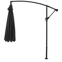 Hngeparasol  3  meter med vandtt polyesterdug + Dug har UV50+ solbeskyttelse.  Model: Malaga