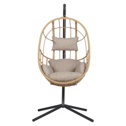 Jerry H�ngestol INKL.All-weather hynder og "natur" UV-beskyttet polyrattan-Skab Dit Eget Hyggehj�rne