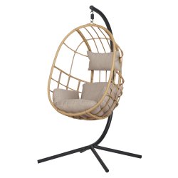 Jerry H�ngestol INKL.All-weather hynder og "natur" UV-beskyttet polyrattan-Skab Dit Eget Hyggehj�rne