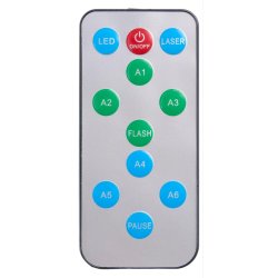 Stjerne lampe/Galaxylamp med 5 farve funktioner inkl. fjernbetjening - Perfekt til brnevrelset!