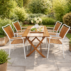 Eva / Boston terrassset 4 personer - v�lj f�rg p� stolen