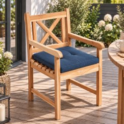 Sittdyna lyxig till fast stol 50x50 cm. V�lj f�rg. 