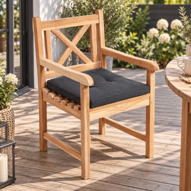 Sittdyna lyxig till fast stol 50x50 cm. V�lj f�rg. 