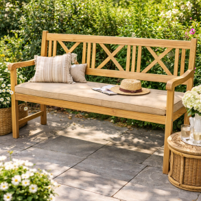 Rosenborg/Sofiero  all-weatbher b�nkkudde med dragkedja. 150x53 cm. 3 personers