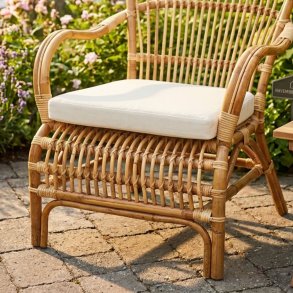 Sittdyna till Henderson lounge stol - vit polyester
