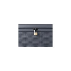 100% vandtt. Keter hyndeboks i rattan-look- Sort. Kan bruges som bnk.