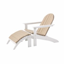 Komfortabel hynde til Amerikans stol/Adirondack stol - sandfarvet - L131 x B60 cm � Tykkelse: 2 cm