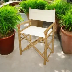 Bambus instruktr Hvid Canvas - Naturlig Komfort og Stilfuld Elegance