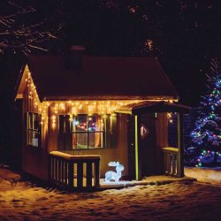 LED Istapkde med adapter til inden- og udendrsbrug - Vlg strrelse