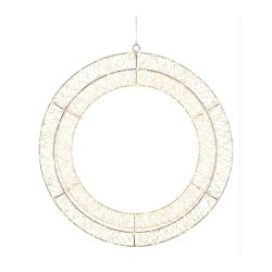 Stor lyskrans i 38 eller 50 cm med 5m ledning og IP44 adapter med dobbelt timerfunktion - Vlg LED