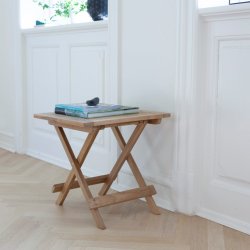 Classic klapbord 50x50 cm i Gold Teak