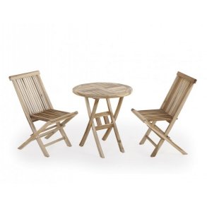 Mondena Teak Cafest med 2 klapstole 