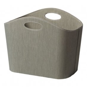 Kurv med Hndtag - Petrol - Papirfibre