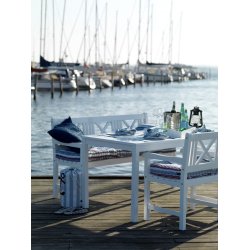 Rosenborg Set vitt - Bord, 3 pers. Bnk och 2 stolar