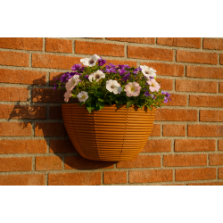 Yndig og alsidig flettet vgkurv i naturfarvet polyrattan med inderpose 18x18x30 cm