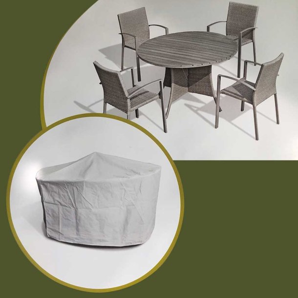 Lux Cover  til rundt bord + 4-6 stole. str.  :171 cm - hjde 84 cm.