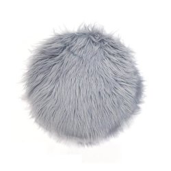 Sdehynde i poly/acryl imiteret lammeskind, 37 cm - Vlg farve