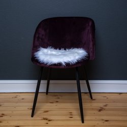 Sdehynde i poly/acryl imiteret lammeskind, 37 cm - Vlg farve