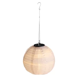 OUTFIT Solcellelanterne �25 cm � H�ngende LED Lanterne til Have &amp; Terrasse