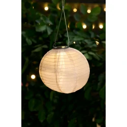 OUTFIT Solcellelanterne �25 cm � H�ngende LED Lanterne til Have &amp; Terrasse