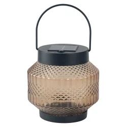 Solar lanterne �15 cm � LED lanterne med solcelle til terrasse og have