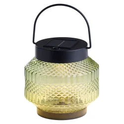 Solar lanterne �15 cm � LED lanterne med solcelle til terrasse og have
