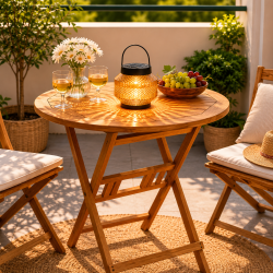 Solar lanterne �15 cm � LED lanterne med solcelle til terrasse og have